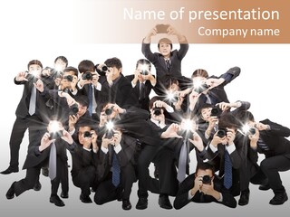 Job Guy Businessman PowerPoint Template