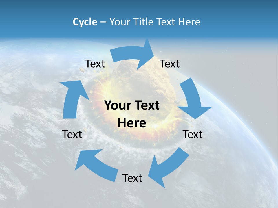 Galaxy Fire Planet PowerPoint Template