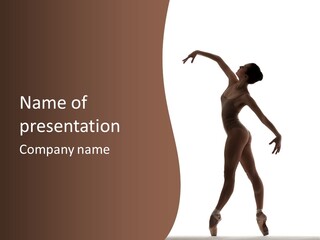 Tiptoe Agility Leap PowerPoint Template