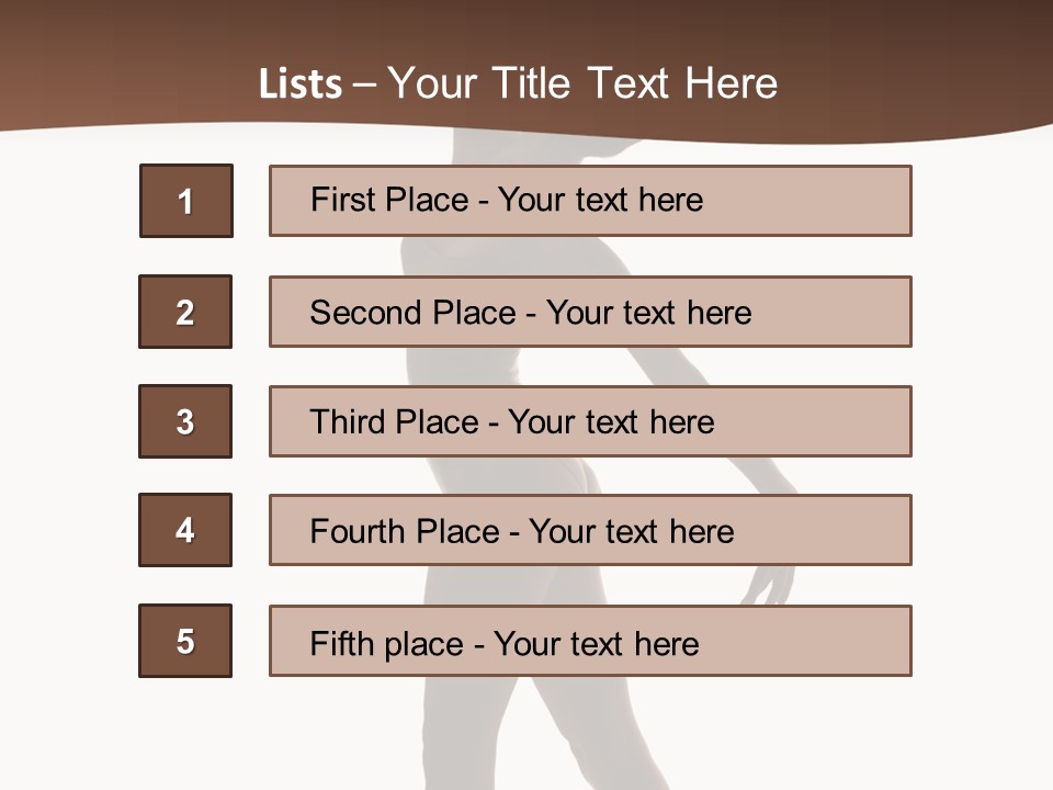 Tiptoe Agility Leap PowerPoint Template