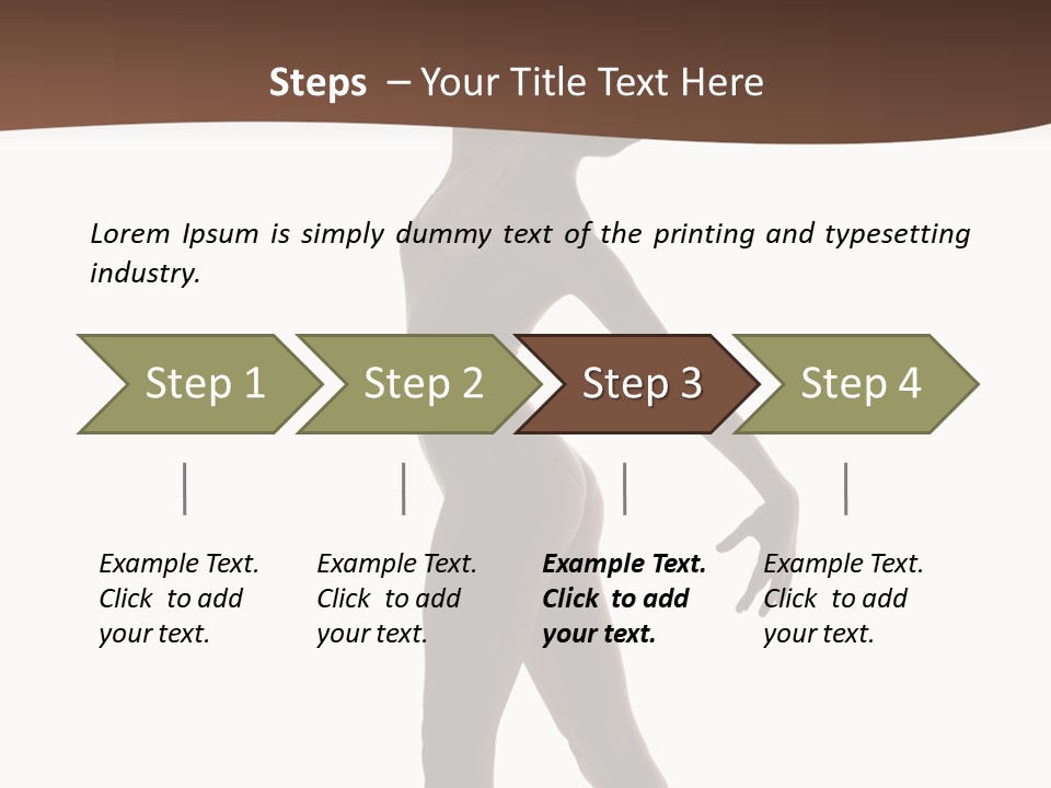 Tiptoe Agility Leap PowerPoint Template