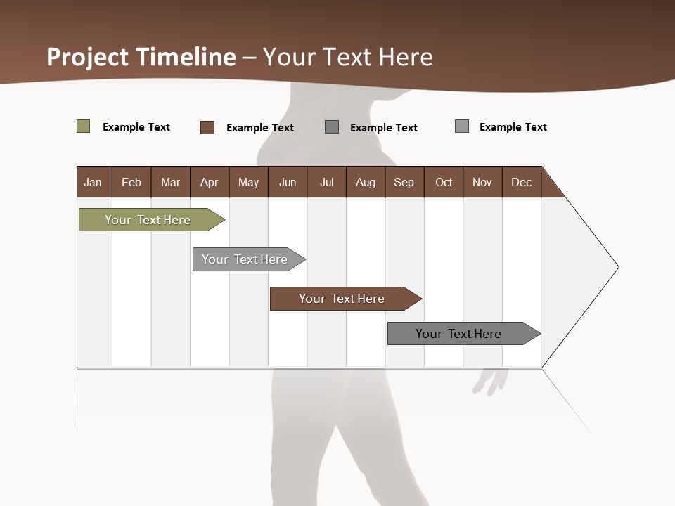 Tiptoe Agility Leap PowerPoint Template