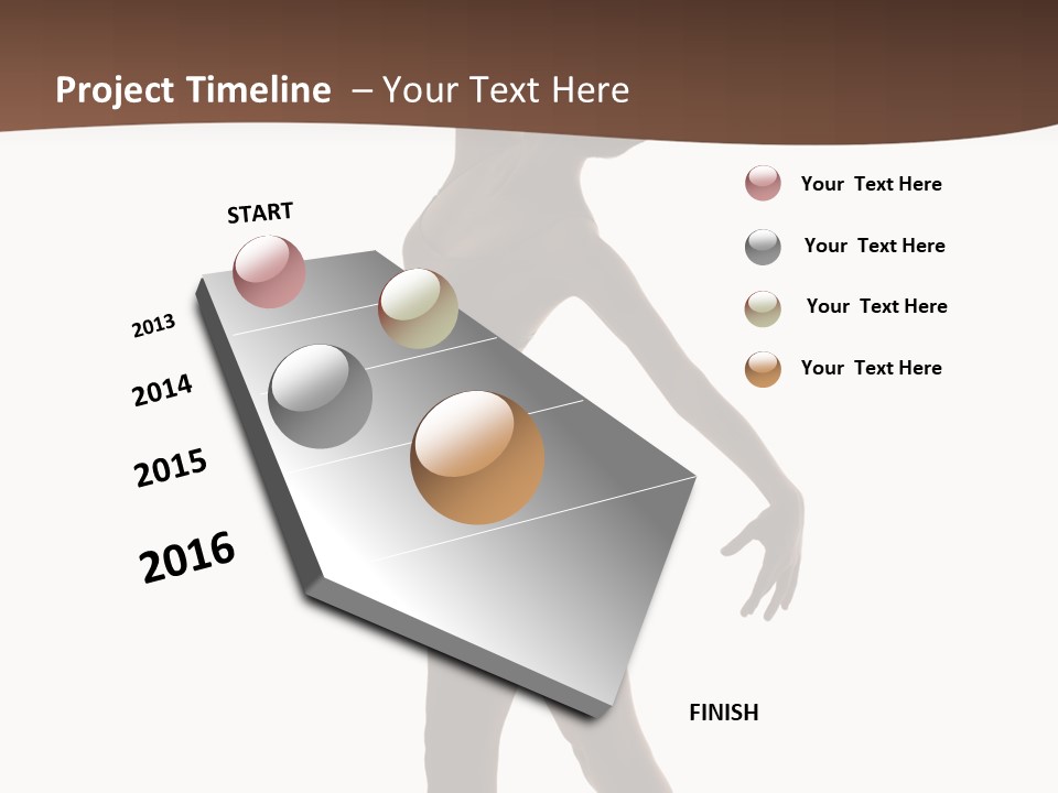 Tiptoe Agility Leap PowerPoint Template