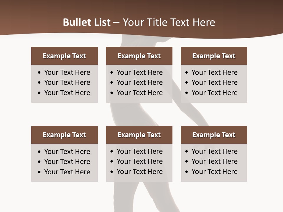 Tiptoe Agility Leap PowerPoint Template