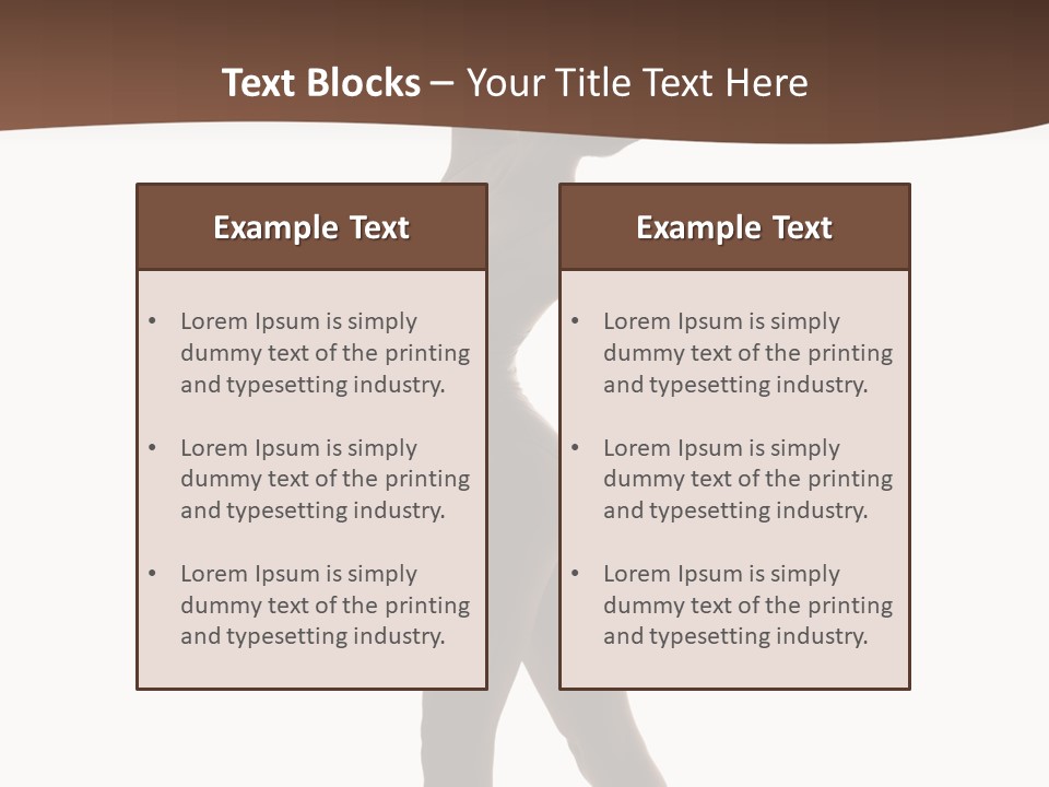 Tiptoe Agility Leap PowerPoint Template