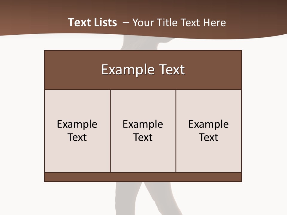 Tiptoe Agility Leap PowerPoint Template