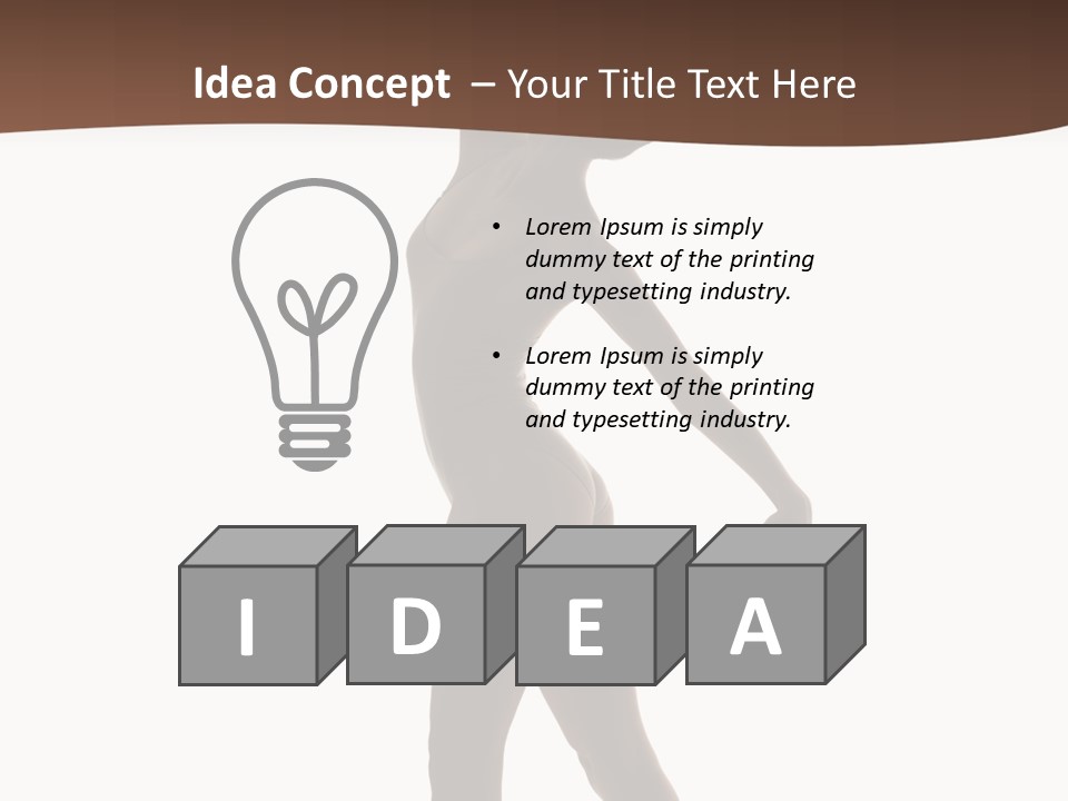 Tiptoe Agility Leap PowerPoint Template