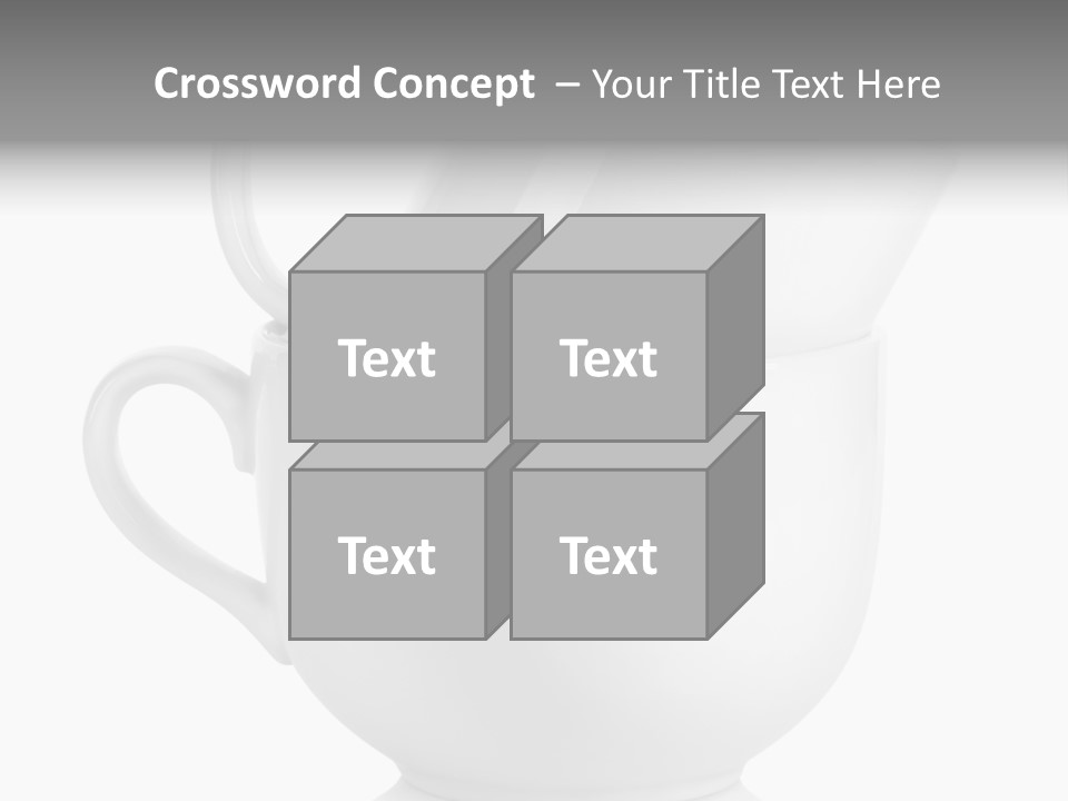 Two Objects Isolated On White Isolated PowerPoint Template