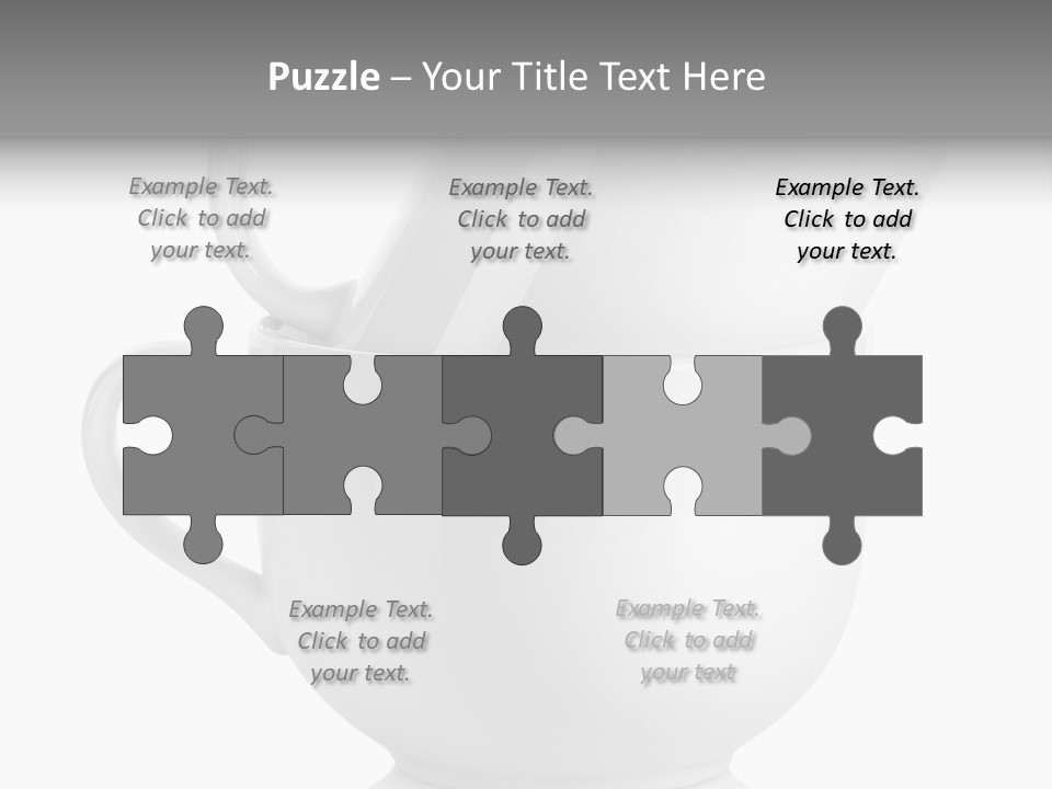 Two Objects Isolated On White Isolated PowerPoint Template