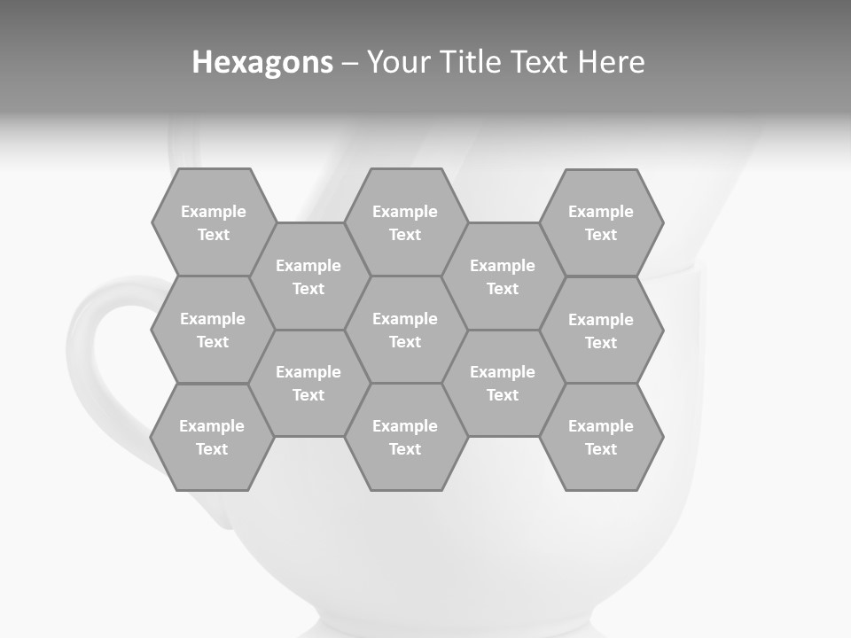 Two Objects Isolated On White Isolated PowerPoint Template