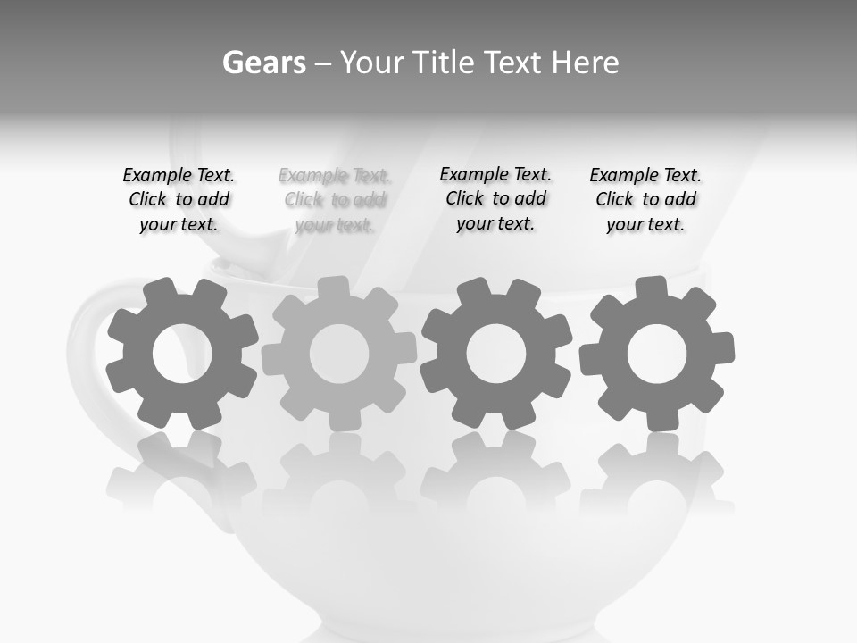 Two Objects Isolated On White Isolated PowerPoint Template