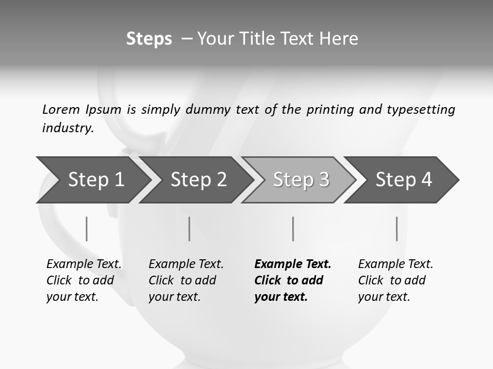 Two Objects Isolated On White Isolated PowerPoint Template