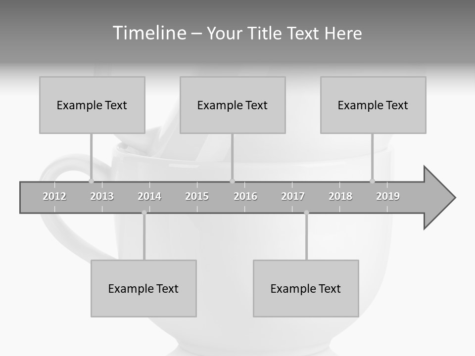 Two Objects Isolated On White Isolated PowerPoint Template