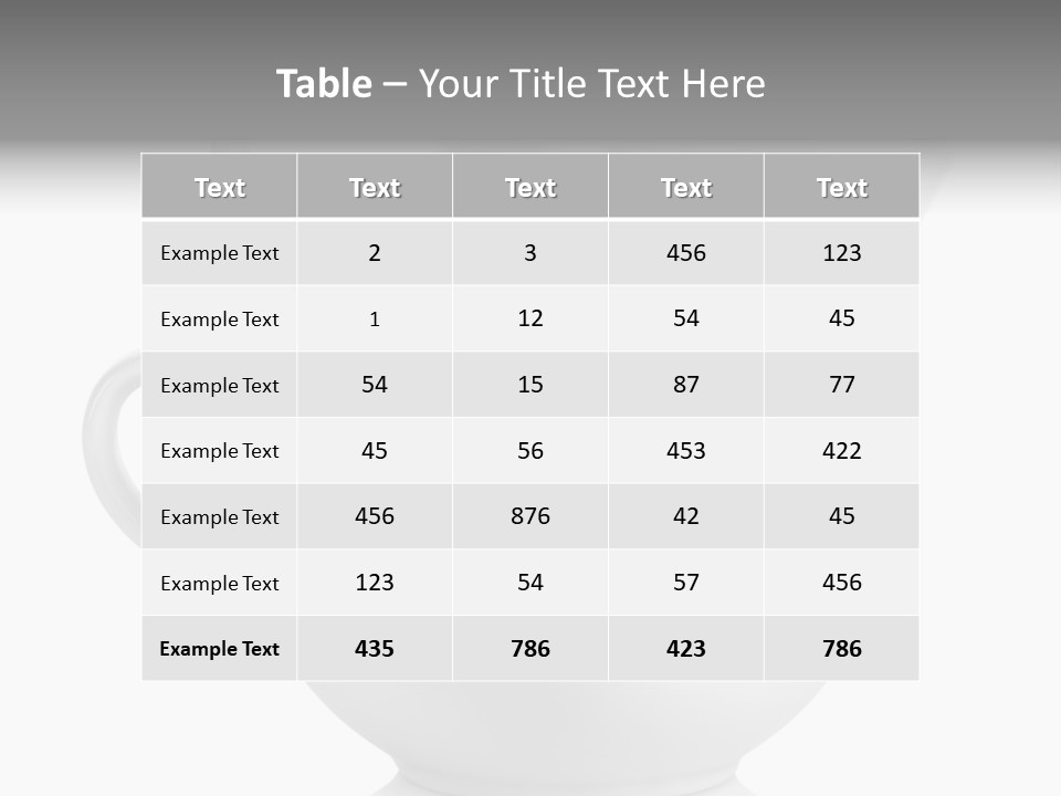 Two Objects Isolated On White Isolated PowerPoint Template