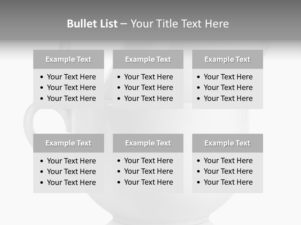 Two Objects Isolated On White Isolated PowerPoint Template