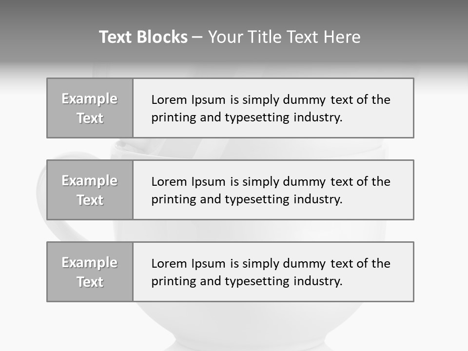 Two Objects Isolated On White Isolated PowerPoint Template