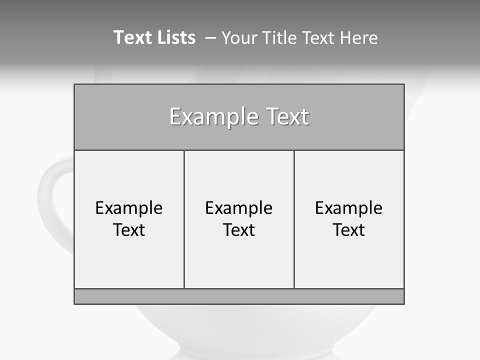 Two Objects Isolated On White Isolated PowerPoint Template