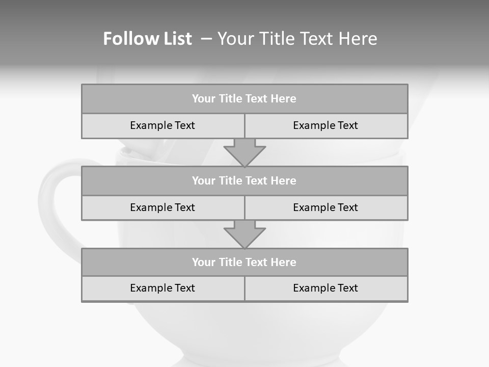 Two Objects Isolated On White Isolated PowerPoint Template