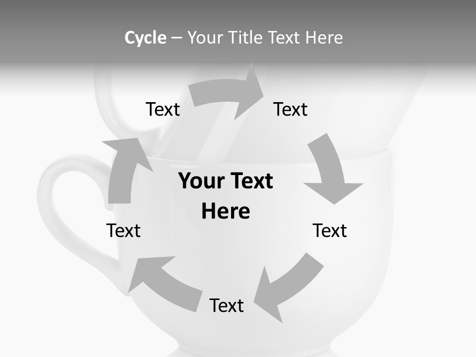 Two Objects Isolated On White Isolated PowerPoint Template