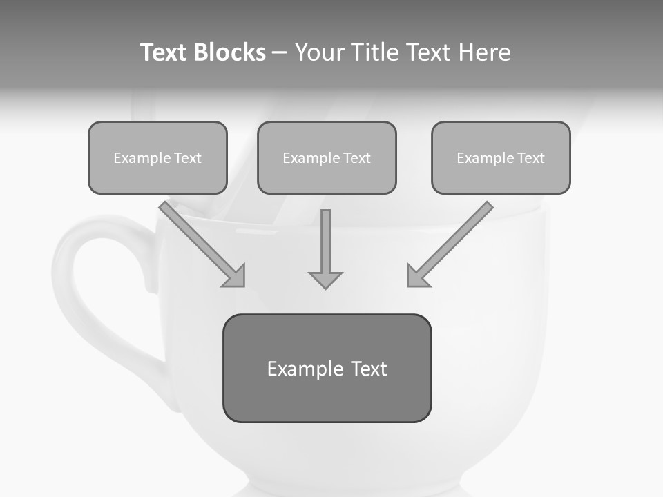 Two Objects Isolated On White Isolated PowerPoint Template