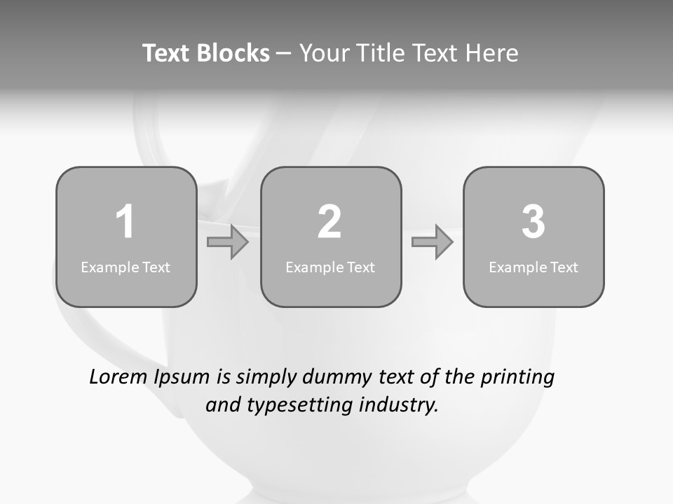 Two Objects Isolated On White Isolated PowerPoint Template