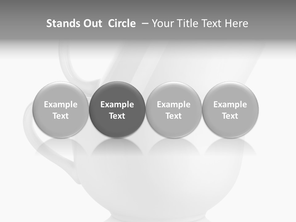 Two Objects Isolated On White Isolated PowerPoint Template