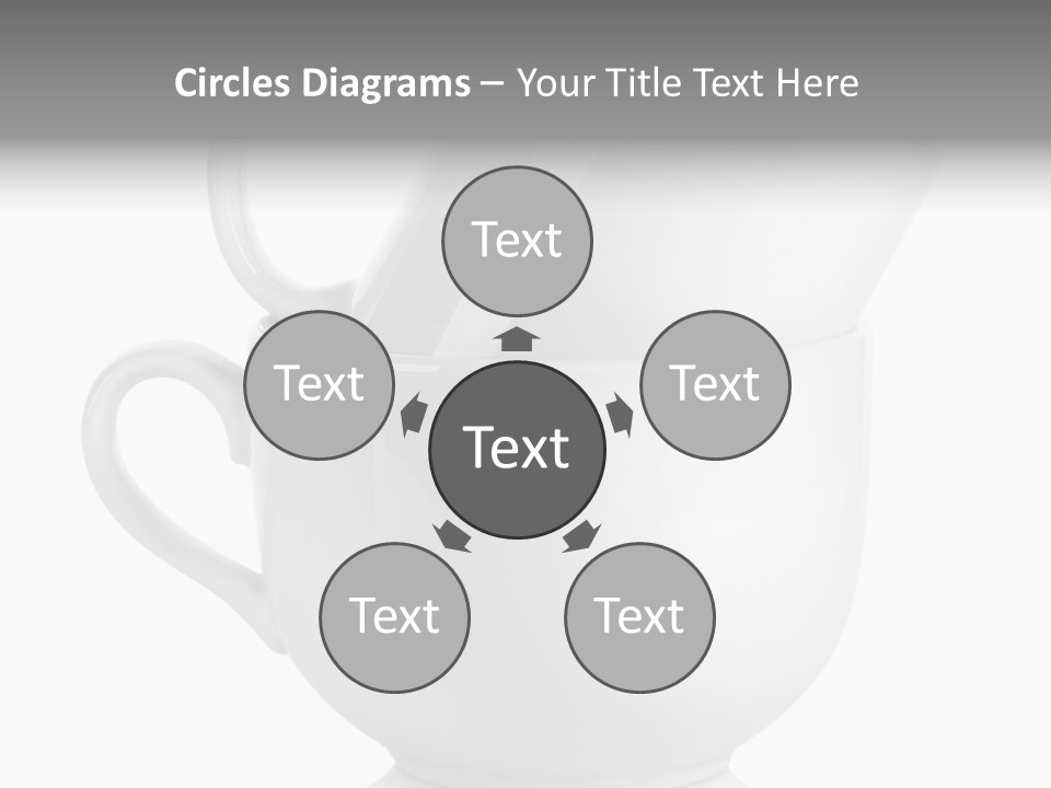 Two Objects Isolated On White Isolated PowerPoint Template