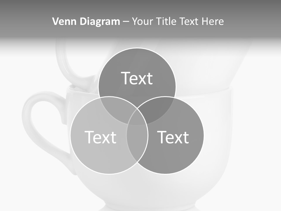 Two Objects Isolated On White Isolated PowerPoint Template