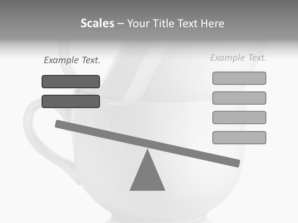 Two Objects Isolated On White Isolated PowerPoint Template