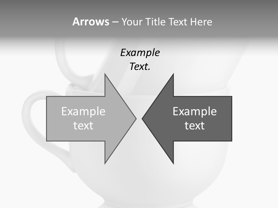 Two Objects Isolated On White Isolated PowerPoint Template