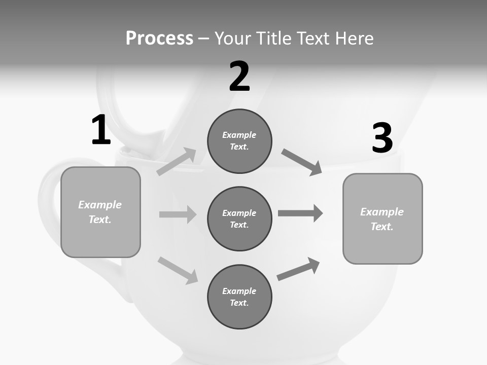 Two Objects Isolated On White Isolated PowerPoint Template