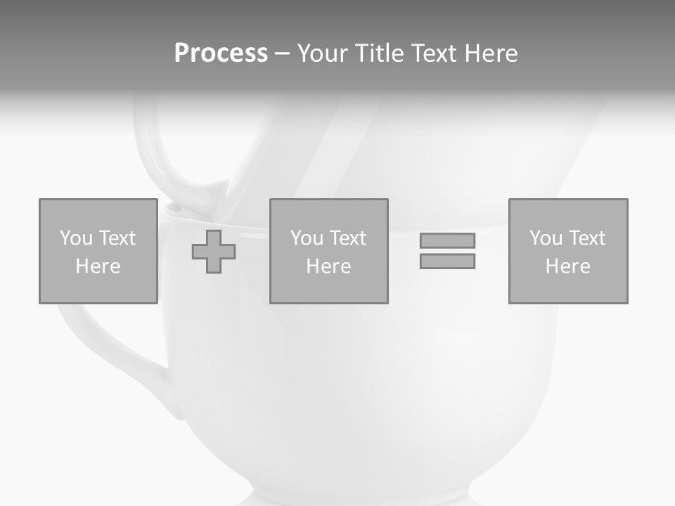 Two Objects Isolated On White Isolated PowerPoint Template