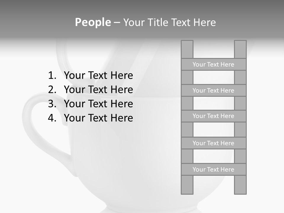 Two Objects Isolated On White Isolated PowerPoint Template