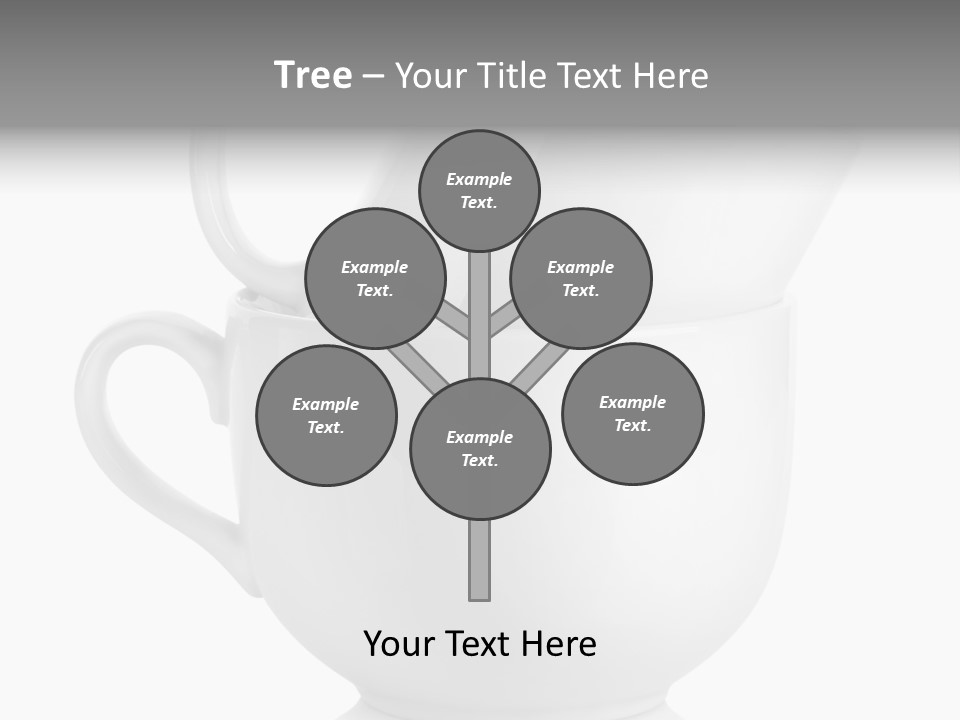 Two Objects Isolated On White Isolated PowerPoint Template