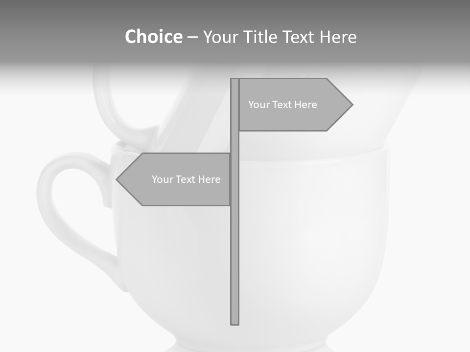 Two Objects Isolated On White Isolated PowerPoint Template