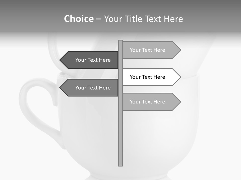 Two Objects Isolated On White Isolated PowerPoint Template