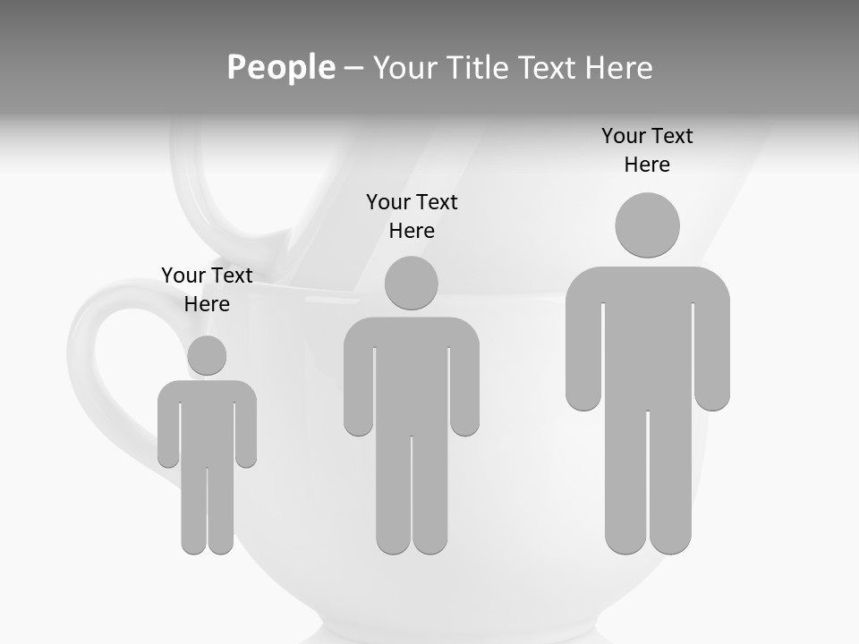 Two Objects Isolated On White Isolated PowerPoint Template