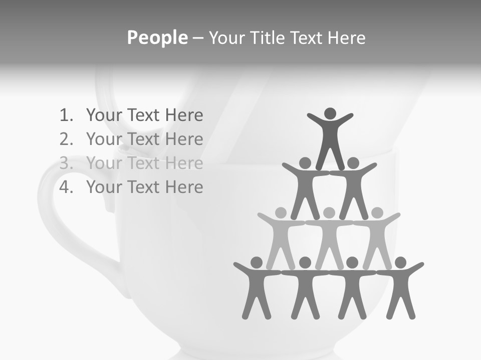 Two Objects Isolated On White Isolated PowerPoint Template