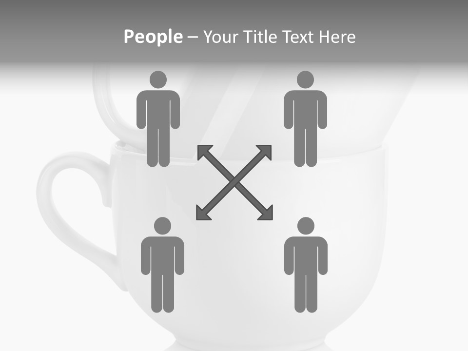 Two Objects Isolated On White Isolated PowerPoint Template