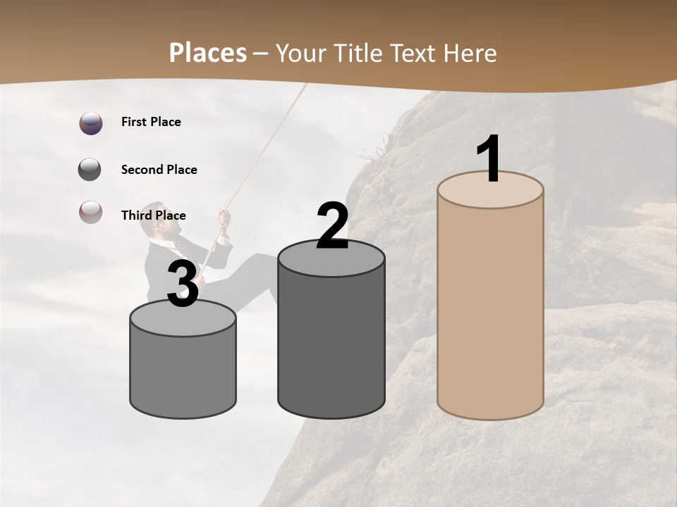 Grow Businessman Ironic PowerPoint Template