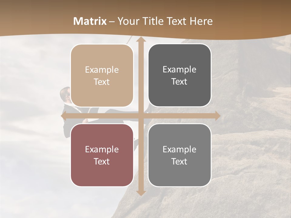 Grow Businessman Ironic PowerPoint Template