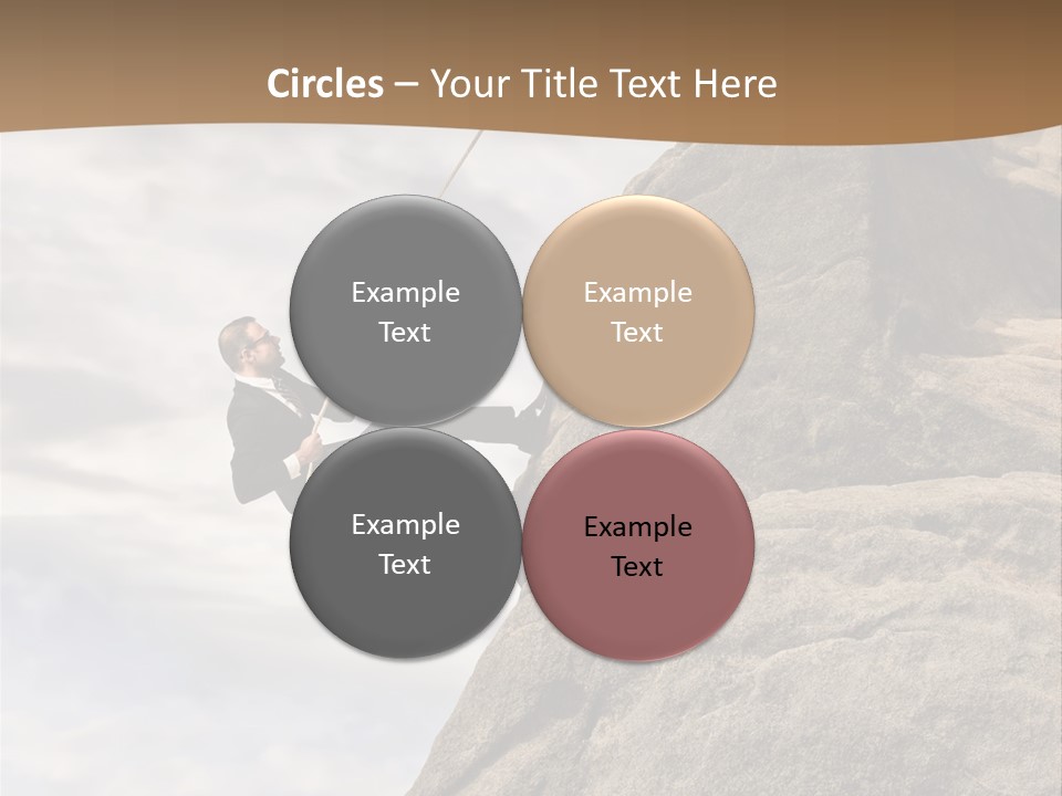 Grow Businessman Ironic PowerPoint Template