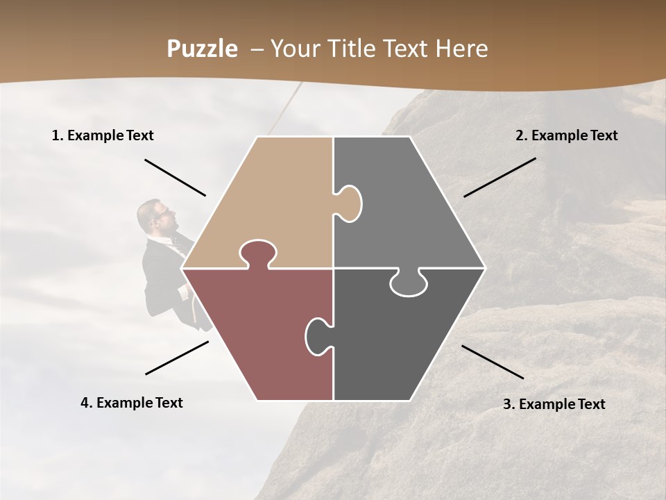 Grow Businessman Ironic PowerPoint Template