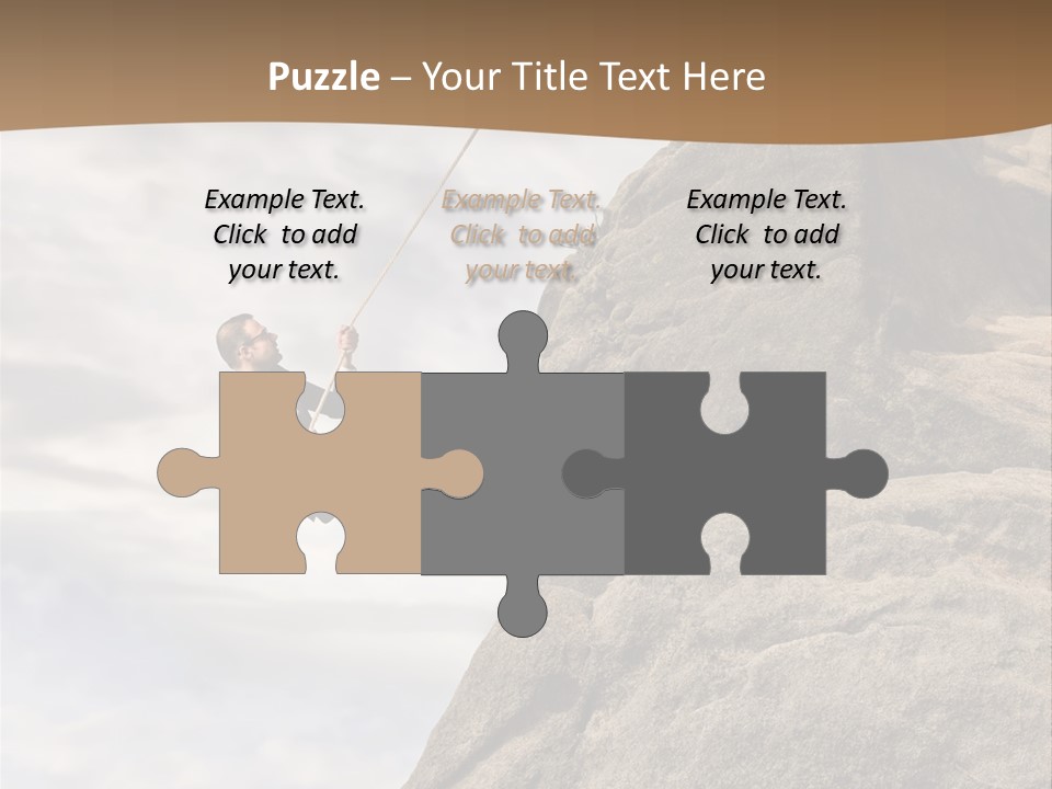 Grow Businessman Ironic PowerPoint Template