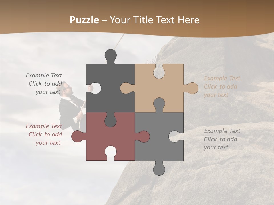 Grow Businessman Ironic PowerPoint Template