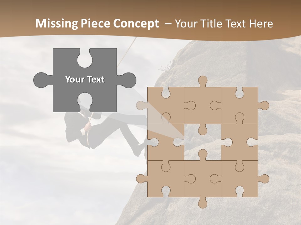 Grow Businessman Ironic PowerPoint Template