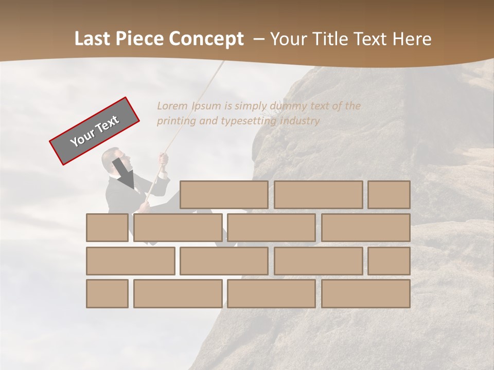 Grow Businessman Ironic PowerPoint Template