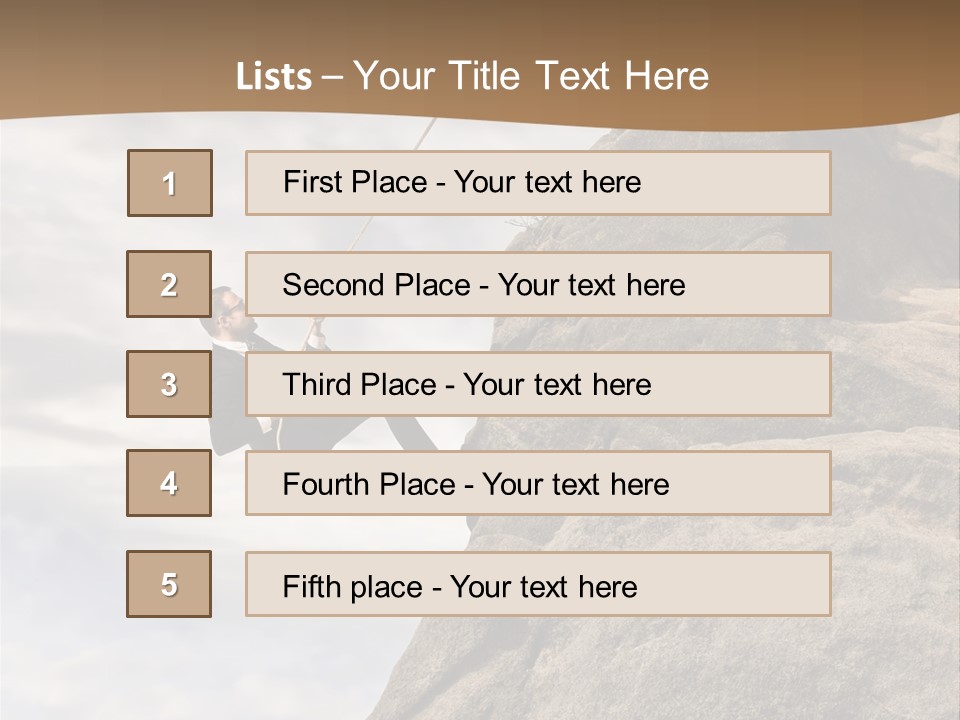 Grow Businessman Ironic PowerPoint Template