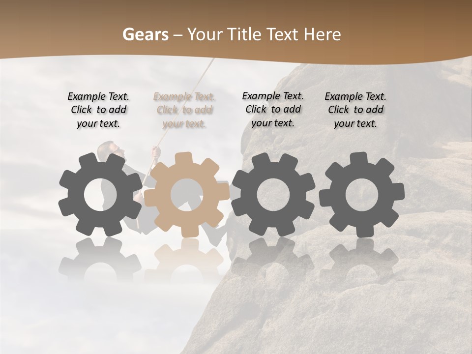 Grow Businessman Ironic PowerPoint Template