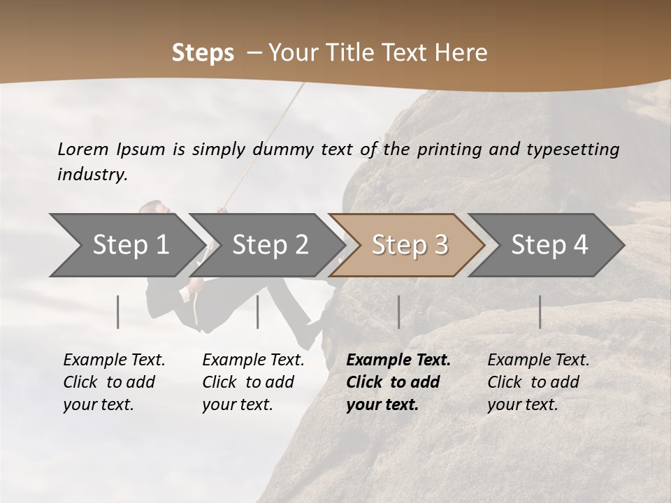 Grow Businessman Ironic PowerPoint Template